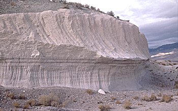 Bishop Tuff deposits formed during formation of Long Valley Caldera, California