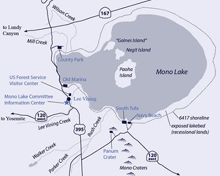 map of Mono Basin